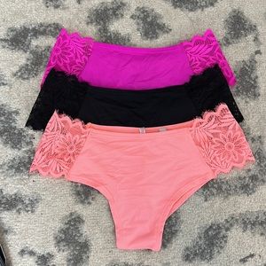 Victoria’s Secret Pink Cheeky 3 pairs of Underwear